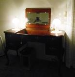 Bassett Vanity.  Crystal vanity lamps.