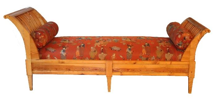 Antique Swedish Pine Day Bed