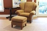 Hickory House Chair With Custom Ottoman