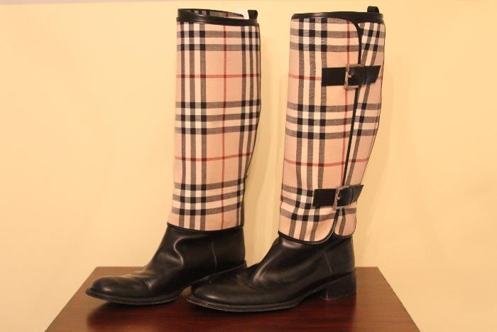 Pair Of Burberry 39 1/2 Boots