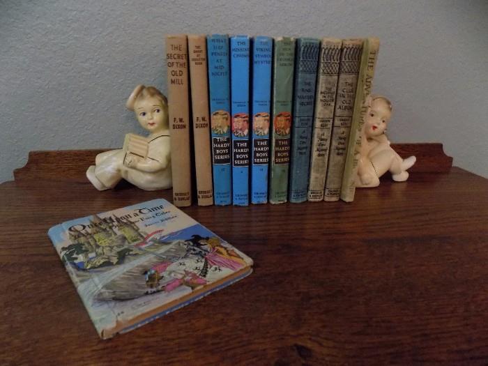 vintage childrens books and delightful bookends