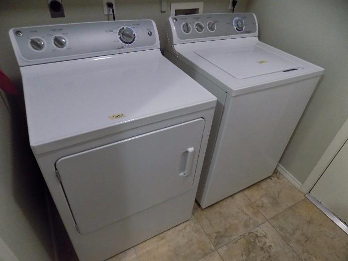 GE washer and gas dryer