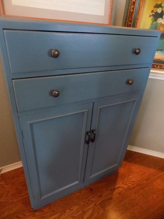 vintage cabinet with chalk paint