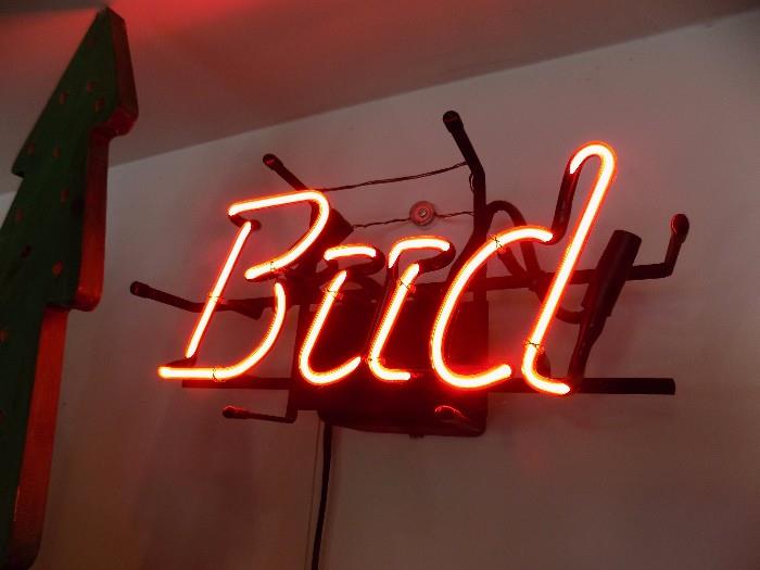 Neon Bud sign
