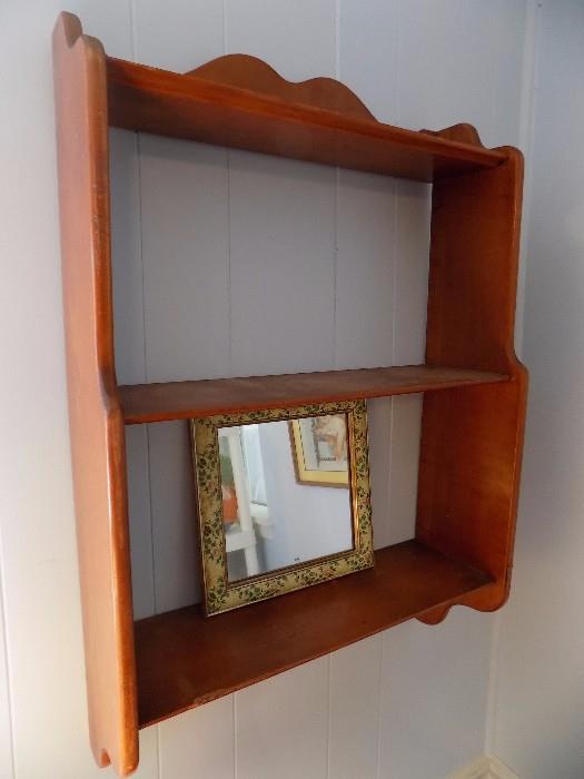 wall curio shelf