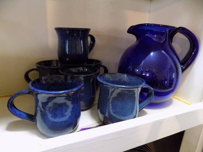 Cobalt blue stonewares