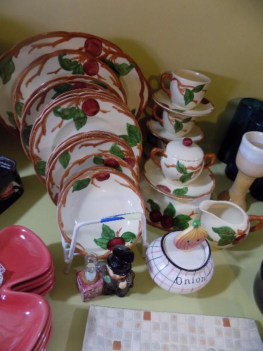 Franciscan "Apple" stoneware...sold by the piece so you may add or replace your set
