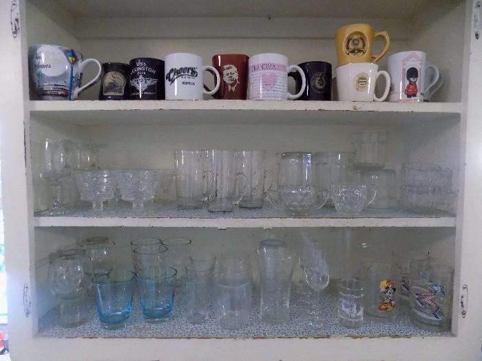 glassware and mugs