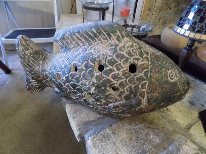 large stoneware fish