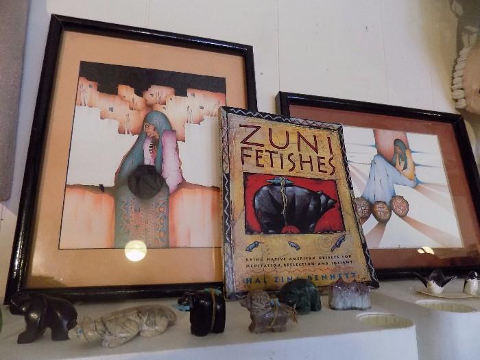 Zuni Fetishes and artwork
