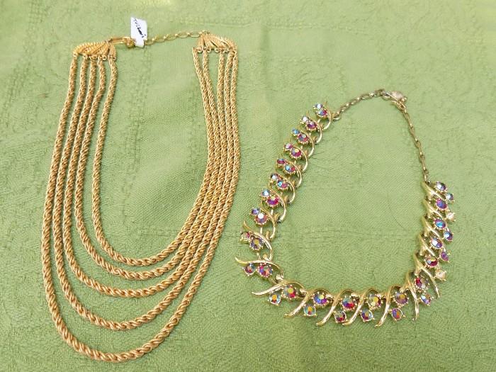 Trifari necklace and vintage rhinestone and more not shown...come see!