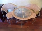 woven bistro set