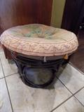 rattan stool with cushion