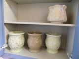 stoneware cache pots