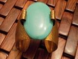 turquoise/copper cuff bracelet
