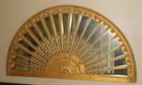 Carved gilt sunburst mirror