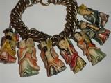 CHINESE CARVED CHARM BRACELET