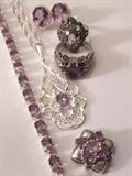 AMETHYST & STERLING JEWELRY