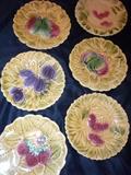 VINTAGE - FRENCH MAJOLICA PLATES