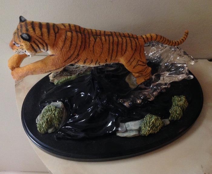 "River of the Tiger" Limited Edition Sculpture and Retired by Lenox