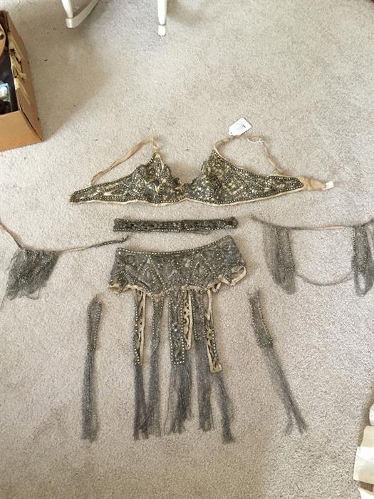 Showgirl costume (7 pcs.)!  If only this could talk.  Can you imagine the stories?