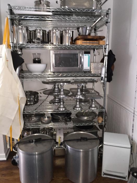 wire rack, microwave, vollrath pots still available!