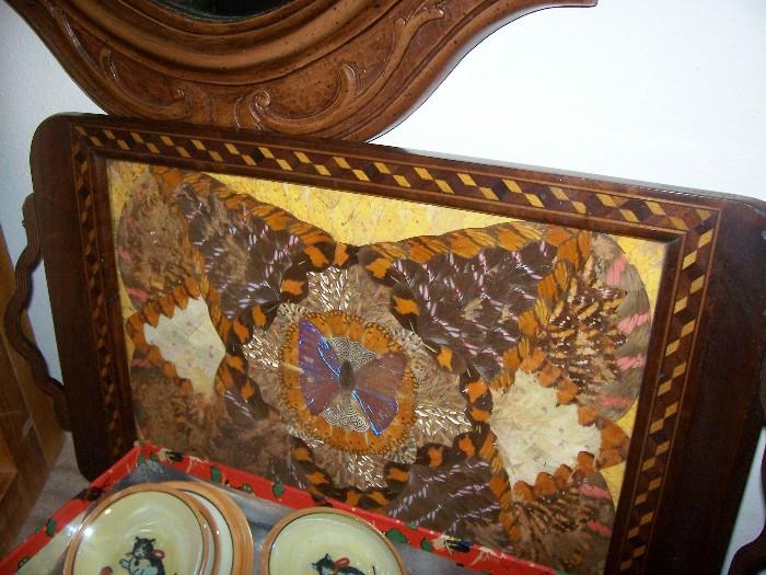 Awesome butterfly wing tray in perfect condition...