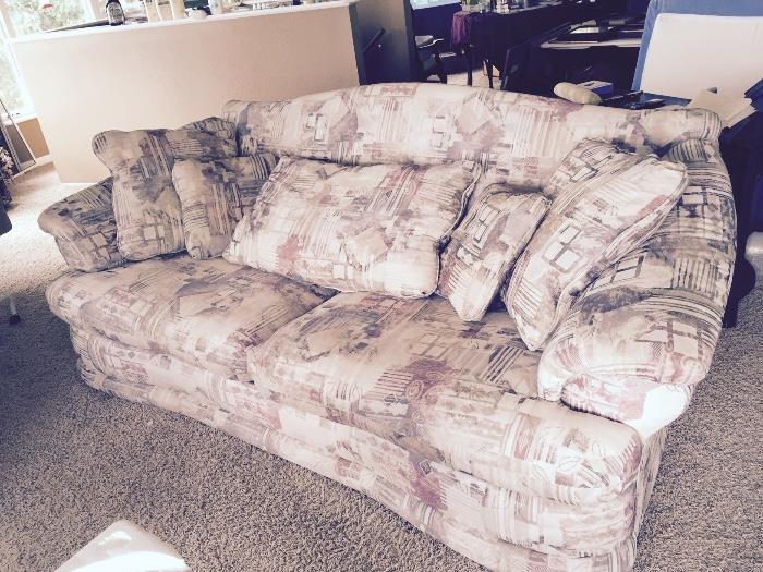 Plush couch