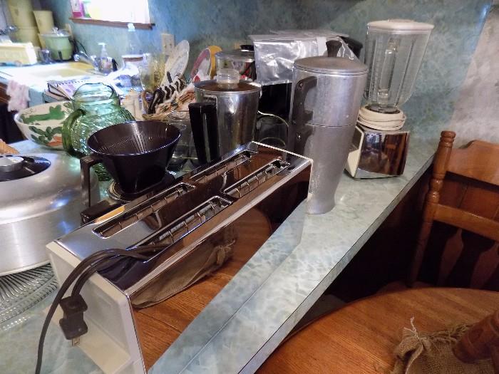 small appliances...toaster, coffee, blender, steamer, and more