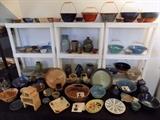 Many pieces of artisan handmade pottery...nice pieces still available!