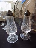 Waterford footed salt and pepper