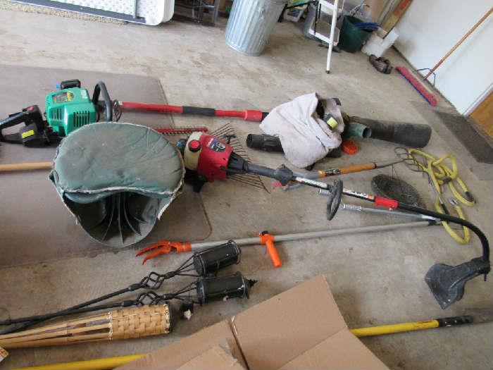 tools and lawn equipment