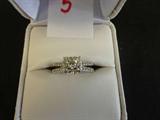 14Kt. white gold & diamonds