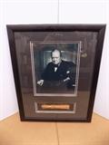 Winston Churchill Framed photo and cigar