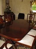 DIning room table with 8 chairs