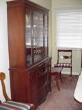 Mahogany china cabinet, 1940s