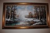 E. Altoff Original Oil on Canvas, signed