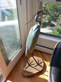 Fantastic large hand carved blue Heron!