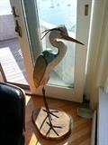 Carved Blue Heron