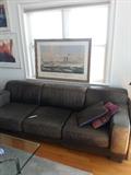 Contemporary leather sofa