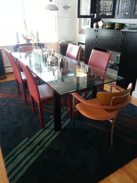 Gorgeous Le Corbusier dining room table!