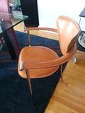 Italian Arrben leather chair