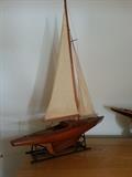 Wooden model boat