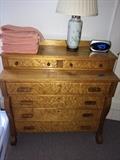 Beautiful Birdseye Maple Dresser with Rosewood Handles