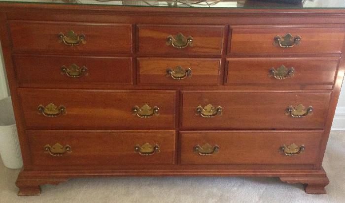 Traditional highboy and matching dresser