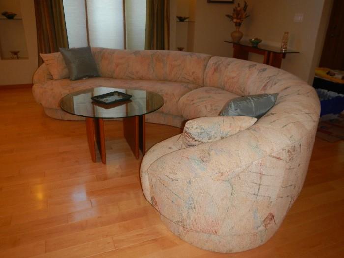 round contemporary sofa