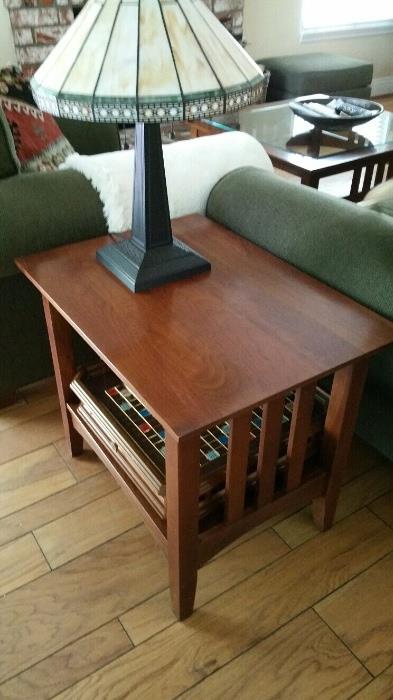 Mission style lamp and end table