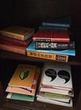 Lots of Japanese books. Many on leaning English conversation