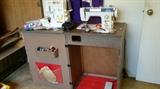 Brother sewing machine in Cabinet