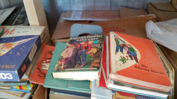Children's readers, school books, vintage